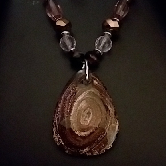 Gemstnne Necklace w/ Matching Earrings - Picture 2 of 4